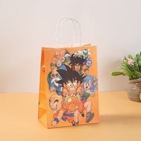 Sacs à cadeaux Dragon pour les fournitures de fête d'anniversaire, sacs à cadeaux Son Goku pour les décorations de fête d'anniversaire pour enfants de dessins animés