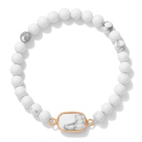 Pulsera Elástica Ajustable de Cuentas de Lapislázuli, Amatista y Ágata Naturales, Estilo Bohemio Curativo