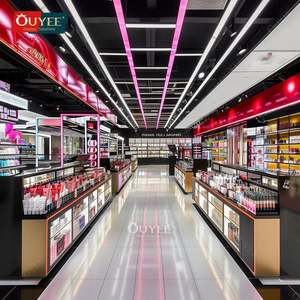 Retail Makeup Interior Fixture Design Cosmetics Store <b>Display</b> Show Case Perfume Shelf <b>Display</b> <b>Wig</b> Shelves Retail Beauty Shelf - Product Image 6