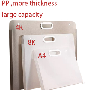 Bolsa de documentos <span class=keywords><strong>A3</strong></span> / A4 extragrande, bolsa de botón a presión, papel de dibujo 8K/4K, bolsa de almacenamiento de trabajo de pintura de archivos de datos simples - Product Image 2