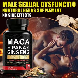 Cápsulas de Maca <span class=keywords><strong>y</strong></span> Ginseng Panax para Agrandamiento Masculino, Erecciones, Suplementos Herbales para Hombres, Energía <span class=keywords><strong>y</strong></span> Próstata - Product Image 5