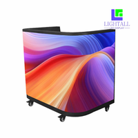 Écran LED flexible P2 Slim pour DJ, mur vidéo, comptoir d'accueil, salle d'exposition, stand, écran d'affichage LED flexible 2240x960mm, prix d'usine