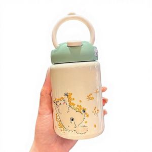 Nuevo Vaso Infantil Portátil de Acero Inoxidable 316 con Aislamiento Térmico, Diseño de Dibujos Animados, Pequeño y Lindo, para Mujeres, con 6 Horas de Aislamiento - Product Image 1