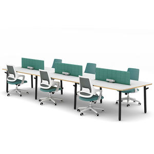 Mobilier <span class=keywords><strong>de</strong></span> <span class=keywords><strong>bureau</strong></span> moderne pour personnel, cloison acoustique en forme <span class=keywords><strong>de</strong></span> L, <span class=keywords><strong>bureau</strong></span> <span class=keywords><strong>de</strong></span> poste <span class=keywords><strong>de</strong></span> travail 4 places <span class=keywords><strong>avec</strong></span> <span class=keywords><strong>rangement</strong></span> - Product Image 4