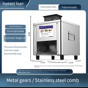 Mới thương mại thịt <span class=keywords><strong>Slicer</strong></span> Dicer Shredder hoàn toàn tự động đa chức năng máy xay thịt rau cắt cấp thực phẩm không gỉ - Product Image 6