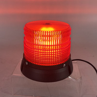 12V-24V Golddeer Luz estroboscópica de baliza giratoria LED roja de 6,5 pulgadas con montaje de tornillo y control de cableado TBD347b