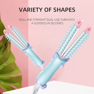 Hot Sales No MOQ Best Promotion Price 2 in 1 <strong>Hair</strong> Curling Iron <strong>Mini</strong> Travel Portable Cute Flat Iron <strong>Hair</strong> <strong>Straightener</strong> - Product Image 6