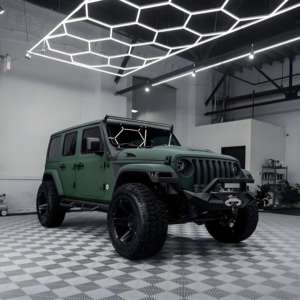 Lumières LED hexagonales DIY 110V 220V pour garage, plafond en nid d'abeille, showroom automobile, atelier de réparation automobile, lavage automobile, plafond de salle de sport - Product Image 1