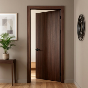 Puerta Interior de Madera Sólida Golden Aero, Diseño Minimalista, Superficie Acabada, para Dormitorio, Apertura Manual - Product Image 1