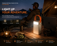 Powerbank 50000mAh 2-in-1 Hochkapazität 100W Schnellladung Typ-C Doppel-USB Li-Polymer LED-Anzeige Notlicht für den Außenbereich