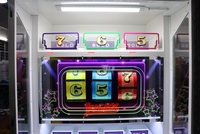 LIFUN Lucky Spin Machine de jeu d'arcade en métal, jeu de la chance à roulettes avec jetons, Lucky 666, 1 joueur, garantie 1 an, divertissement