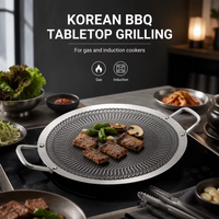 Plancha de cuisson BBQ en acier inoxydable pleine épaisseur