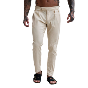 Gingtto Casual <span class=keywords><strong>pantaloni</strong></span> comodi elastici <span class=keywords><strong>pantaloni</strong></span> di <span class=keywords><strong>lino</strong></span> di cotone uomo - Product Image 2