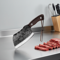 Couteau à désosser forgé à la main chinois en acier inoxydable à haute teneur en carbone, couteau de chef de cuisine, hachoir à viande, Gyuto, outil de boucher, manche en bois