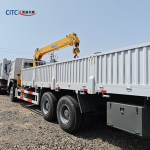 Prix usine <span class=keywords><strong>Camion</strong></span>-grue HOWO 6X4 Capacité de levage 12T 371HP Pneus 12R22.5 Grue à flèche articulée pliante pour le Ghana - Product Image 4