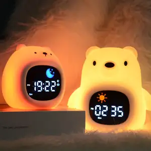Designed for Kids New Digital White Noise Device with Wake-up LED Light Sunrise RGB Natural Light Alarm Clock for Toddlers Kids