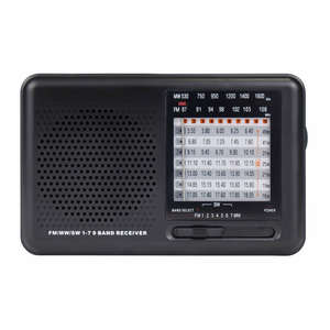 Radio Portátil Digital Multibanda Estéreo con Conector para Auriculares, Funciona con Batería, AM FM SW MW, Mini Radio Retro de Bolsillo Walkman - Product Image 1