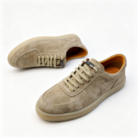 Scarpe da passeggio casual slip-on da uomo per skateboard, fatte a mano, con tomaia in vera pelle, leggere, comode, morbide, per tutte le stagioni, con rialzo.