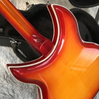 Weifang Minyu 6 String Ricken 381 Electric Guitar Orange Maple Back/Sides Mahogany Body