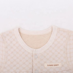 Venta al por mayor de 100% de algodón orgánico de punto de manga larga en <span class=keywords><strong>blanco</strong></span> de bebé recién nacido niño niña Bebé Ropa <span class=keywords><strong>mono</strong></span> mameluco - Product Image 4