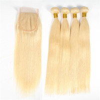 LLBeauty Extensions de Cheveux Humains Vierges Brésiliens Blonds 613 Faits à la Main 10-28 Pouces pour Femmes Fournisseur Populaire