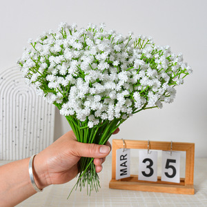 Flor Artificial de Plástico Estilo Margarita Blanca, Rama Individual, para Decoraciones de Boda - Product Image 1