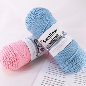 Filato di cotone vellutato a cinque fili per amanti del fai da te, spessore medio, per uncinetto, bambole e cuscini, tinto in 80 colori opzionali - Product Image 3