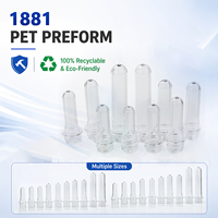 Préforme en plastique PET de 28 mm, taille de col 1881, pour fabricant de bouteilles d'eau minérale et de boissons, Cylindrica Chine