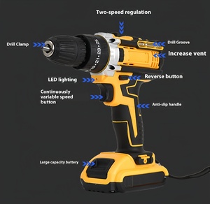 Perceuse sans fil portable 18V, sans balais, qualité industrielle, double usage, batterie lithium rechargeable, tournevis, couple de 90 Nm - Product Image 4