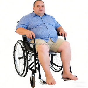 Silla de Ruedas Plegable para Pacientes con Peso Pesado, Silla de Ruedas Bariátrica de Transporte para Personas con Discapacidad, Silla de Ruedas Manual - Product Image 1