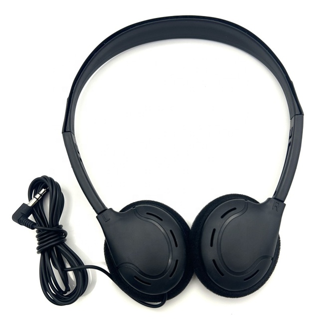 Wholesale Over-ear Wired Earphone Stereo USB Computer Headset Noise-canceling Headphones for Video Conferencing