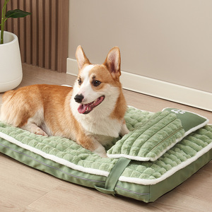 New <strong>Fashion</strong> <strong>Dog</strong> Cat <strong>Bed</strong> Detachable and Washable Pet <strong>Bed</strong> Plaid with Pillow Giant <strong>Dog</strong> <strong>Bed</strong> - Product Image 2