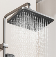 Ensemble pommeau de douche mural à affichage numérique Led pour salle de bain, douche chaude et froide