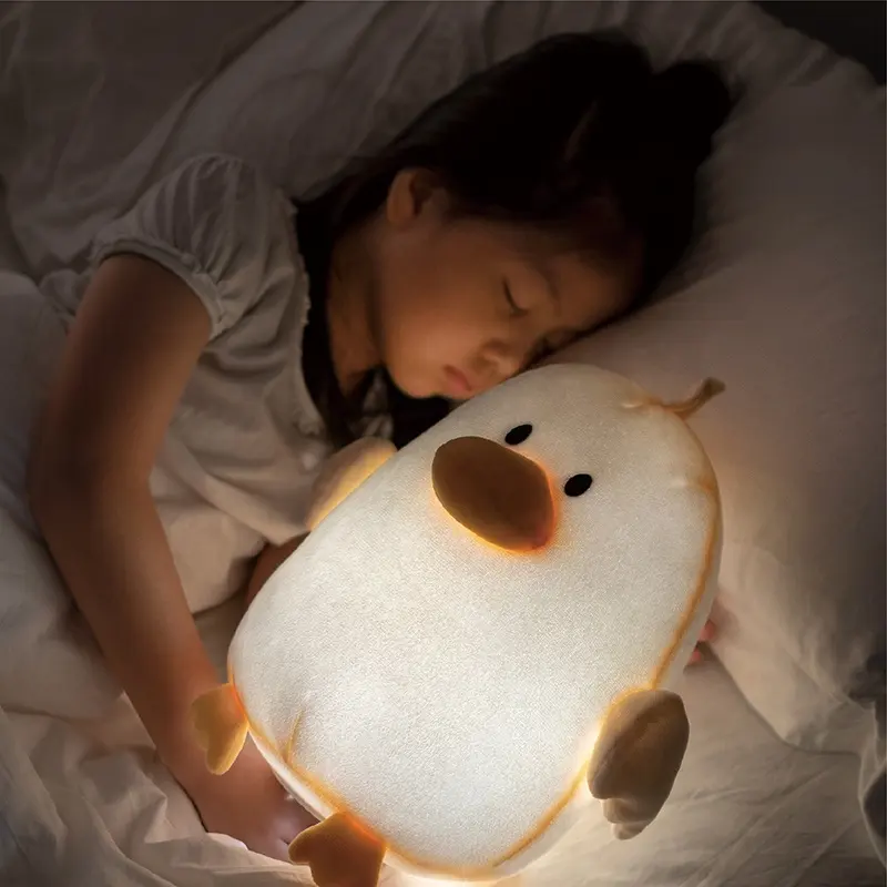 Hbk फैक्टरी प्रत्यक्ष बिक्री उच्च गुणवत्ता आलीशान Cuddly huggable रात को प्रकाश रिचार्जेबल बच्चों के समय दीपक