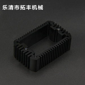 Gabinete de aluminio para equipos electrónicos Tuofeng Machinery con disipador de calor en negro para caja electrónica - Product Image 1