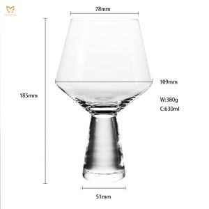 530Ml Cristal de gran tamaño español Gin & Tonic globo copas de cóctel con borde dorado tamaño Extra grande - Product Image 6