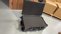 Valise de transport robuste en plastique étanche avec roulettes, protection IP67, grande capacité pour instruments, avec mousse personnalisée ODM/OEM