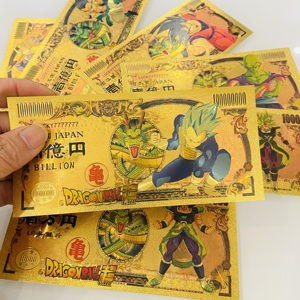 Billetes de Oro de la <span class=keywords><strong>Serie</strong></span> de Anime Japonés Dragon Ball Saiyan de Kindian, Tarjeta Coleccionable de Anime, Moneda Conmemorativa de Anime - Product Image 5