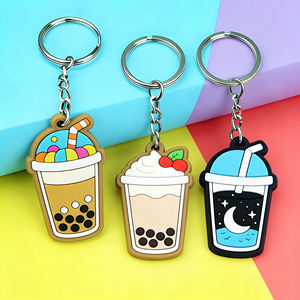 Porte-clés décoratif personnalisé en PVC souple 2D, écologique, injecté de couleur, promotionnel, fiable - Product Image 1