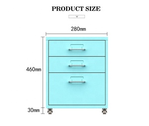2021 Soho Hot Bán Nhà Và Văn Phòng Nhỏ Dưới Bàn Kim Loại Ngực Di Chuyển Mini Đa Hai Lớp Ngăn Kéo Bằng Thép Ngăn Cán Tủ Hồ Sơ - Product Image 4