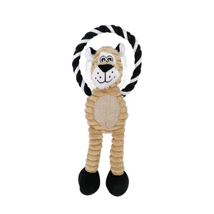 Jouet à mâcher en corde nouée en coton, anti-ennui, écologique, style dessin animé super mignon, accessoires pour animaux de compagnie en peluche pour chiens, directement de l'usine - Product Image 2