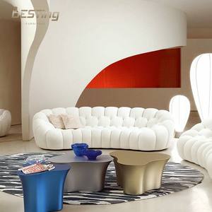 현대적인 디자인 캐주얼 침실 곡선 소파 맞춤형 패브릭 및 크기 버블 소파 - Product Image 2