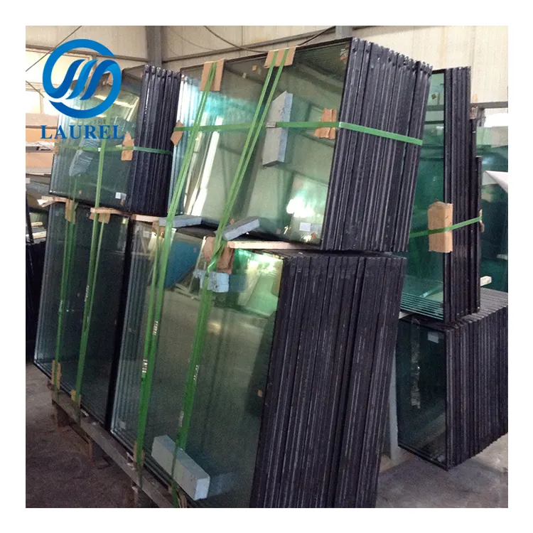 Factory glass reduce radiant low e double soundproof tempered insulated glass stained insulating glass window