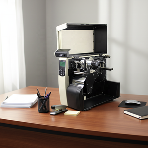 Zebra Desktop Industrial 110xi4 300 dpi impresora de cinta de etiquetas de inyección de tinta de código de barras para etiquetas de mascotas de nailon satinado - Product Image 2