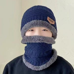 หมวกฤดูหนาว หมวกถักอุ่นๆ พร้อมกำมะหยี่หนา หมวกป้องกันลมและกันหนาวสำหรับเล่นสกีในวันคริสต์มาส - Product Image 3