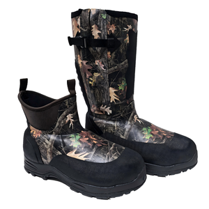 Bottes de pluie imperméables en néoprène <span class=keywords><strong>pour</strong></span> homme, bottes de pluie d'extérieur à enfiler, bottes chaudes en coton isolant - Product Image 6