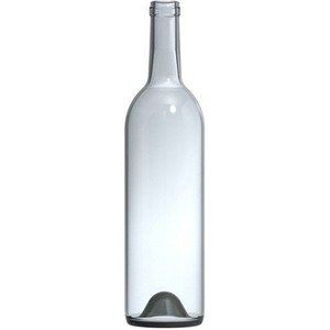 Esmerilado transparente redonda de <span class=keywords><strong>la</strong></span> botella de vino de vidrio con corcho - Product Image 3