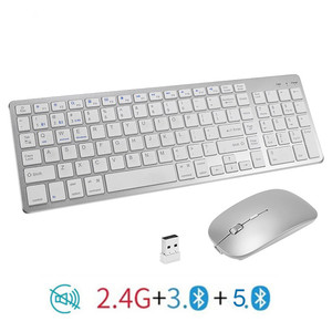 Wireless Keyboard <b>Mouse</b> Combo Ultra Slim Full Size Desktop Keyboard and Optical <b>Mouse</b> USB Receiver <b>for</b> Laptop <b>computer</b> - Product Image 5