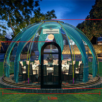 Dôme de jardin transparent personnalisé en polycarbonate pour hôtel, maison de jardin, bâtiment extérieur