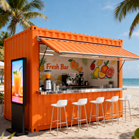 Casa Prefabbricata in Acciaio Completamente Attrezzata, Container per Caffetteria, Bar Containerizzato, Chiosco Mobile per Ristorante